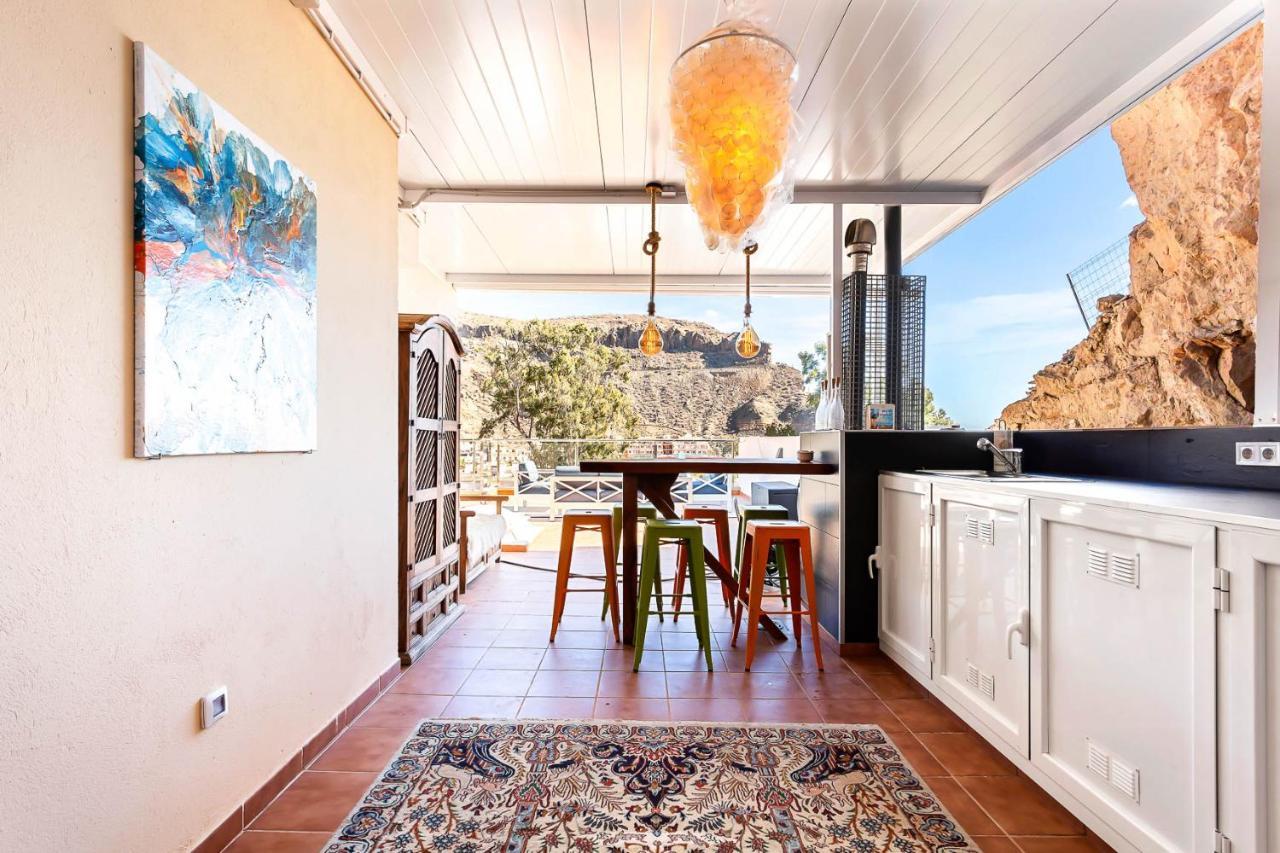 Rivera Del Puerto Luxury Penthouse With Great Terrace And Sea View Puerto De Mogan Luaran gambar