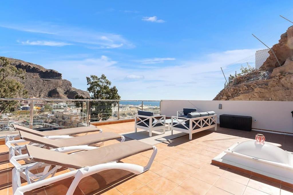 Rivera Del Puerto Luxury Penthouse With Great Terrace And Sea View Puerto De Mogan Luaran gambar
